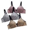 Leopard Print Plus Size Wireless Uplift Bra: Anti-Sagging, Side Support, Minimizer Lingerie.