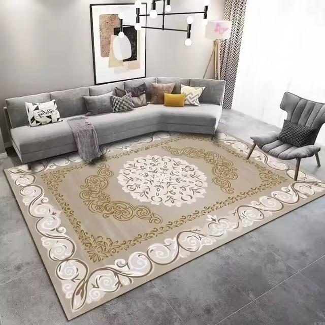 Новый Роскошный Ковер и Декор для Гостиной Ковер Эластичный Коврик Ковер для Спальни Домашний Декор Нескользящий Коврик Машинная Стирка