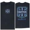 Летняя Новая West Coast Choppers Американский Принт Уличный Стиль Короткий Рукав Мужская и Женская Свободная Винтажный Стиль Старая Необработанная Т-футболка