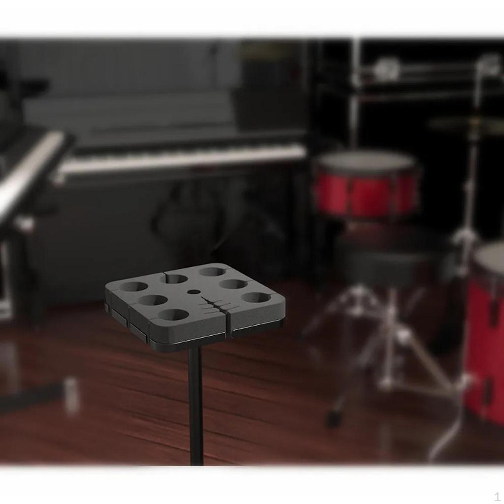 Multi Holder Square Tray Attachment Easy Installation Cable Hanger Organizer for Djs Mic Stand Holds