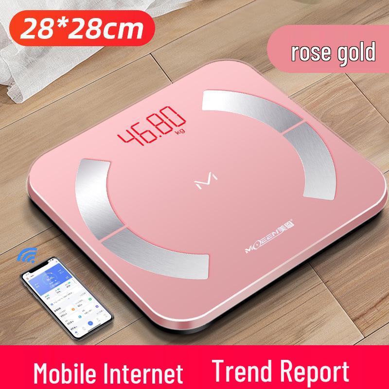 Перезаряжаемая умная весы для измерения жира в организме - Точные, Прочные, Профессиональные весы, Маленькие и Надежные весы для дома.