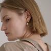 [VEI] 925silver KESHI PEARL DROP EARRINGS