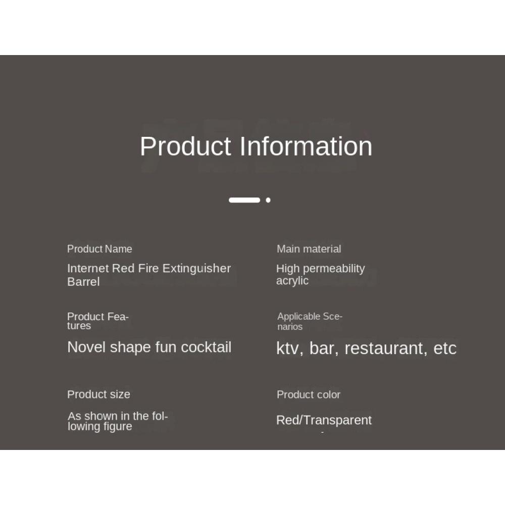 Beer Barrel Fire Extinguisher Wine Cannon Draft Beer Machine Beverage Barrel Dispenser Family Creative Water Dispenser