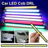 1 шт. 17 см светодиодные DRL водонепроницаемые дневные ходовые огни для вождения 12 В COB светодиодные автомобильные алюминиевые полосы света