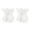 Ruffle Collar And Cuffs Clown Ruffle Collar White Black Lace Jabot Retro Victorian Collar for Cosplay Halloween Costume Party Accessory