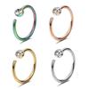 Nose Ring Stylish Skin-friendly Multi Colors Non Piercing Nose Hoop