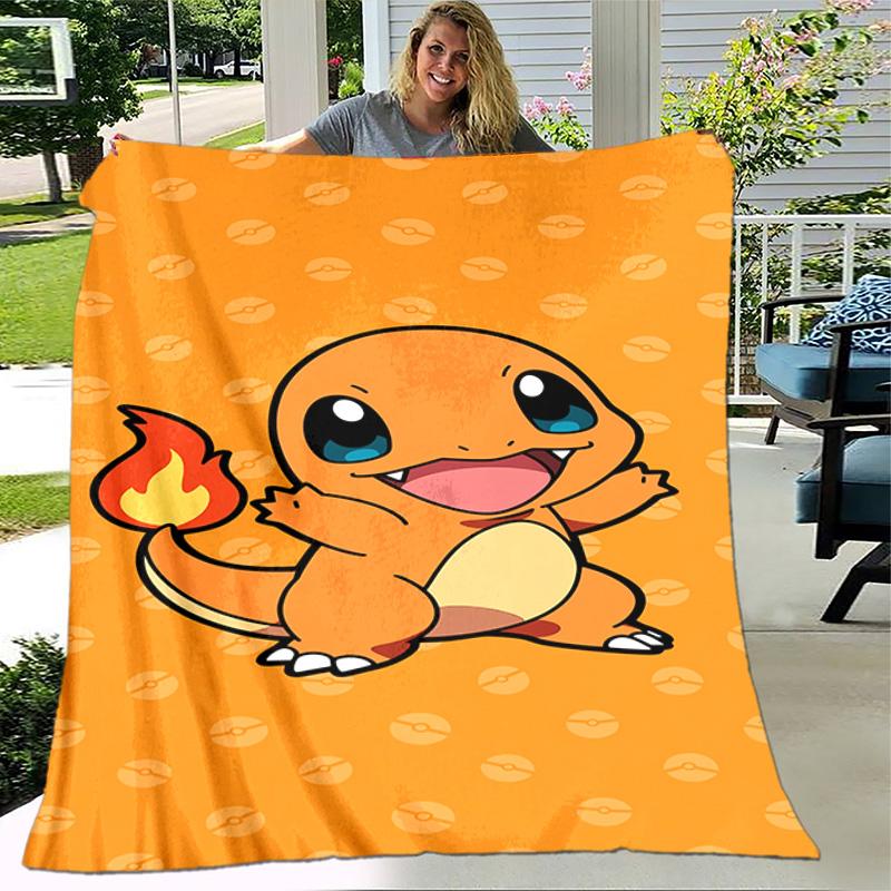 1pc Blanket - Pokémon Print Design, Lightweight Blanket for Sofa, Bed- Soft &Warm, Gift for All Seasons