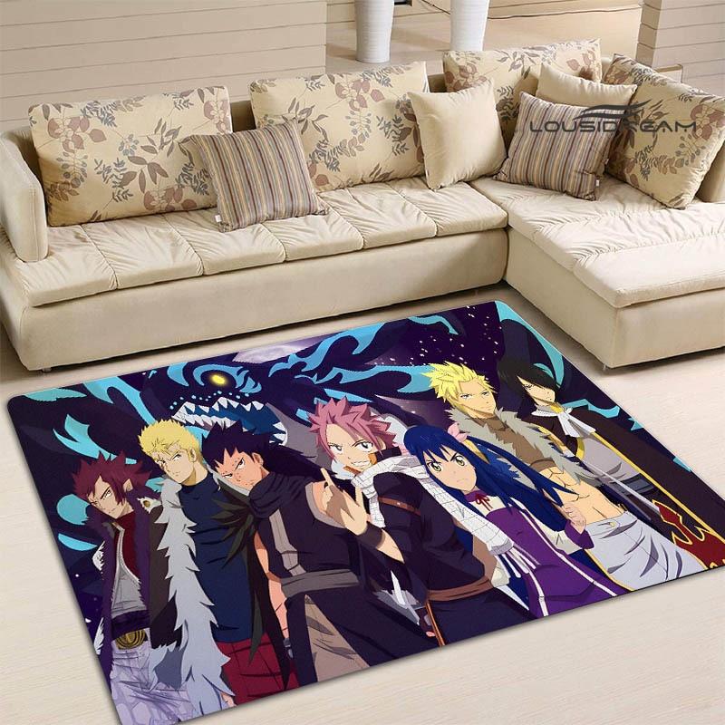 Ковер в стиле аниме «Fairy Tail», детский игровой ковер для гостиной, спальни, ковер для балкона, ванной комнаты, противоскользящий дверной коврик, реквизит для фотографий