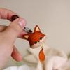 Милое ожерелье-подвеска в виде лисички из резного дерева, брелок, универсальные декоративные аксессуары, ювелирное изделие в подарок