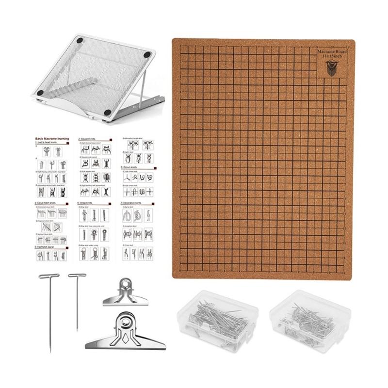Portable Weaving Aid Board for Tassels Knotting Handcraft Silicone Materials Safe Designs