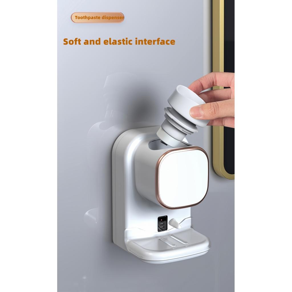 1pc Intelligent Induction Toothpaste Squeezing Dispenser Machine, Fully Automatic Household Electric Automatic Squeezing Toothpaste Machine
