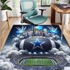 Dallas Cowboys Pattern Rug, Indoor/Outdoor Mat, for Picnic, Gameroom, Bedroom, Office, Living Room, Home Decor Carpet, Birthday Gift