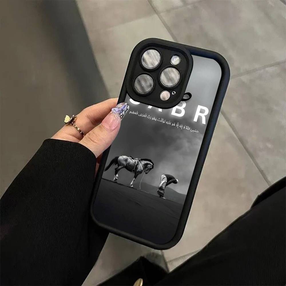 Коран Сабр Ислам Терпение Мягкий Силиконовый Чехол Для iphone 17 Air 16 15 14 13 12 11 Pro Max Plus Ударопрочный ТПУ Чехол для Телефона