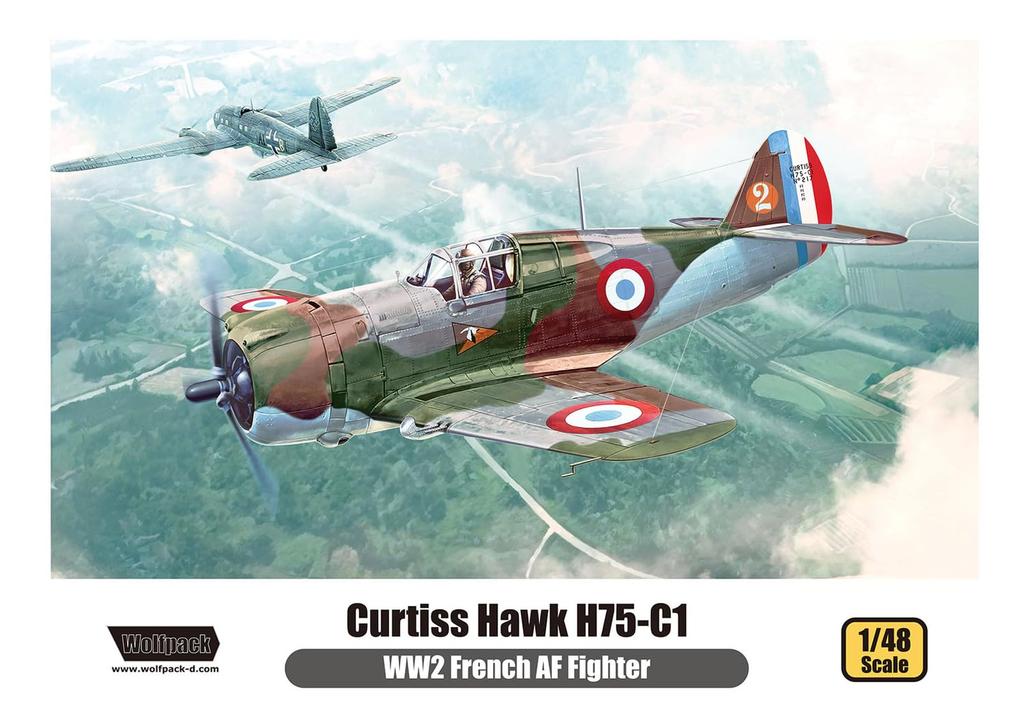 Wolfpack Design France Curtiss Hawk Premium Edition Пластиковая модель WOLWP14815 1/48 H75-C1