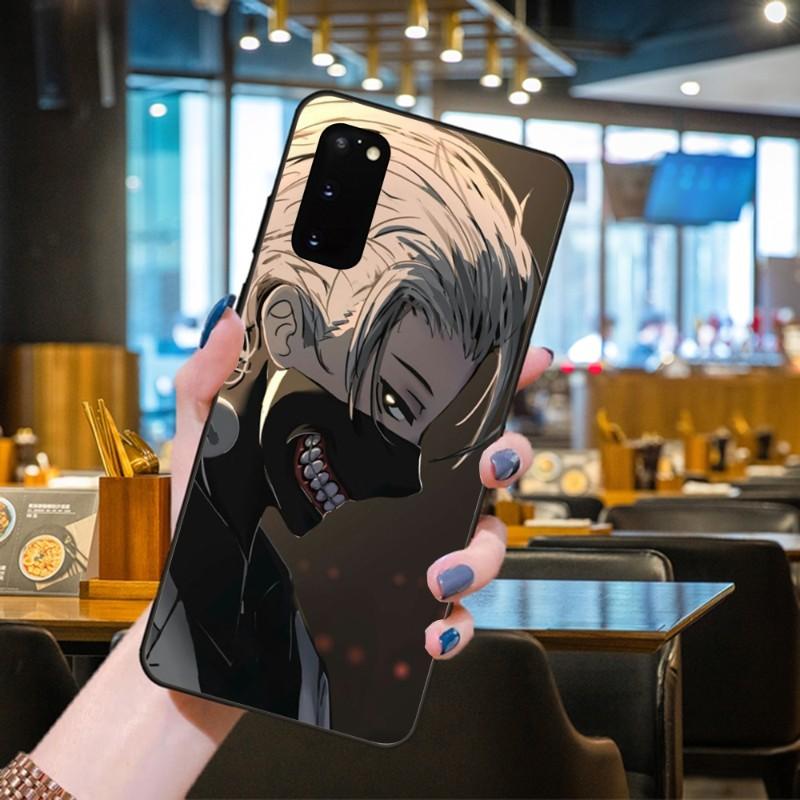 Чехол для телефона Kaneki Ken Tokyo Ghoul для Samsung Galaxy S6 S7 S8 S9 S10 S21 S22 Plus, ультрамягкий черный чехол для телефона