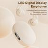 Беспроводная гарнитура с шумоподавлением, интеллектуальное сенсорное управление, мягкие силиконовые вкладыши с цифровым дисплеем, Bluetooth-совместимые наушники 5.3