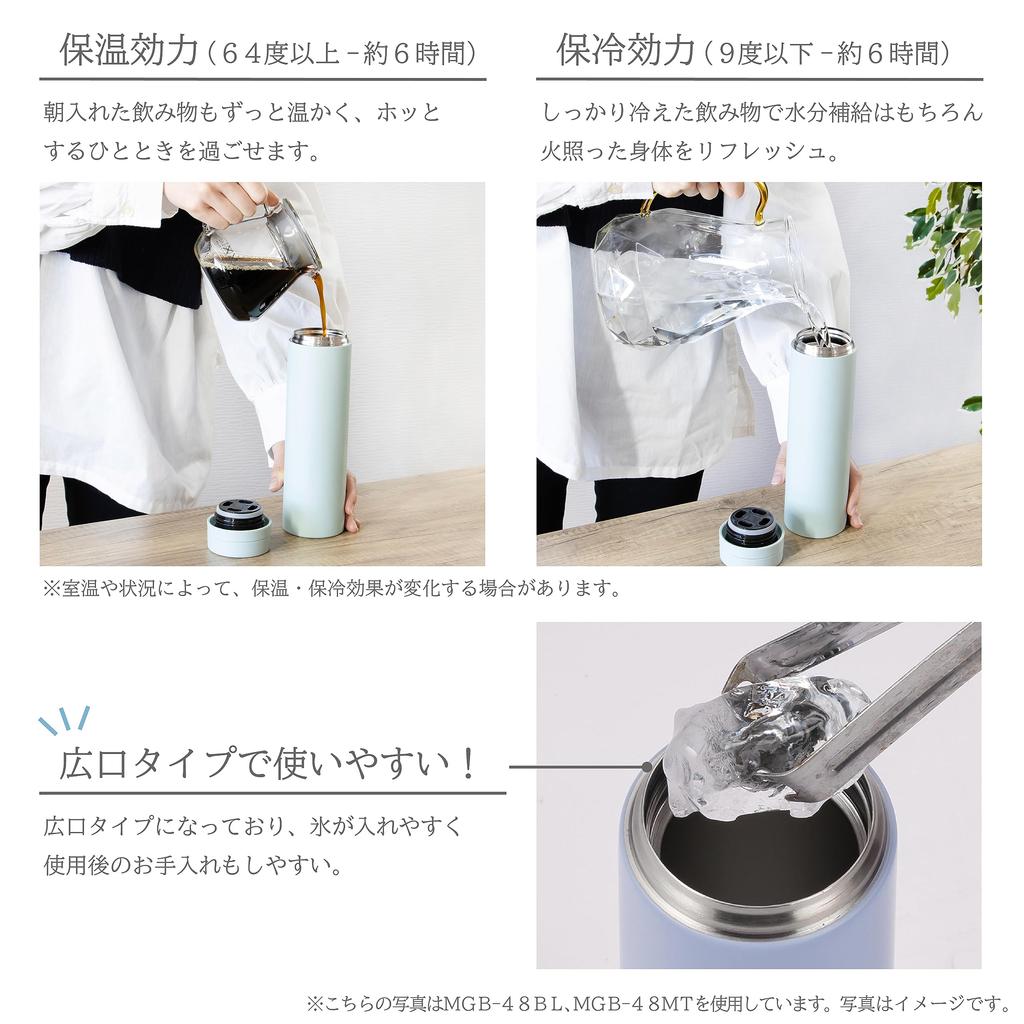 Бутылка для воды Takeda Corporation Blue xx 23 см Кружка-бутылка 480 мл [Кружка-бутылка] 6.4 6.4 MGB-48BL