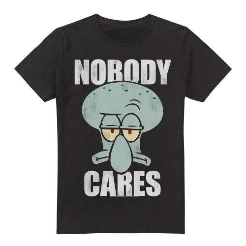 SpongeBob SquarePants Mens Nobody Cares Meme T-Shirt