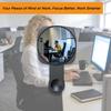 1 шт. Зеркало с защитой от подглядывания, выпуклое, регулируемое на 360° без мертвых зон, для офисного стола, подходит для компьютерных мониторов