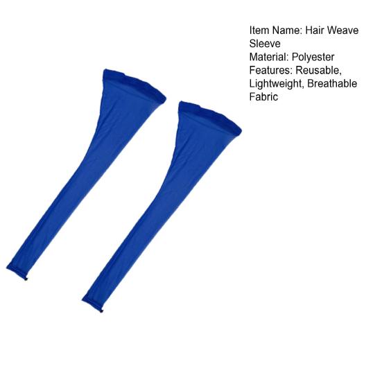 2Pcs 28-inches Long Hair Weave Sleeve Cap Reusable Lightweight Breathable Stretchy Women Wig Cap Hairnet Box Braid Dreadlock Twists Braids Sleeve