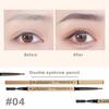 Eyebrow Pencil with Brush Professional Waterproof Sweat-proof Eye Brow Liner Long Lasting Makeup Easy To Color
