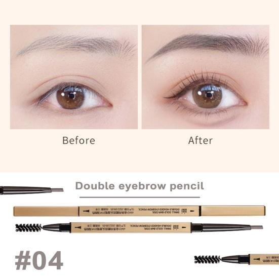 Eyebrow Pencil with Brush Professional Waterproof Sweat-proof Eye Brow Liner Long Lasting Makeup Easy To Color