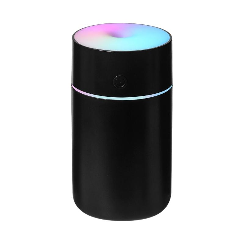 Rechargeable Mini Humidifier Small Desk Air Humidifier with Colorful Atmosphere Light and 4/8 Hour Timer for Home Use