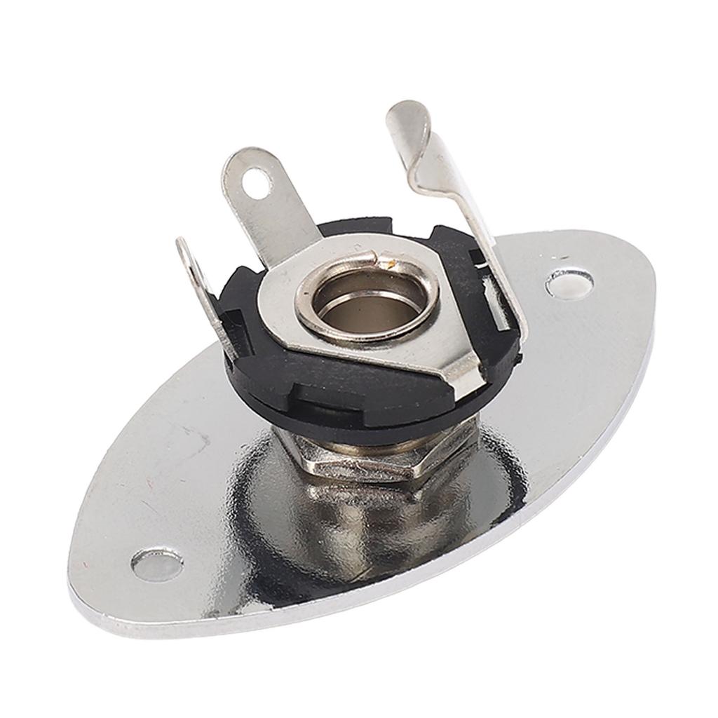 Гитарный джек овальной формы металлический универсальный 1/4 дюймовый джек гнездо пластина для стильных гитар