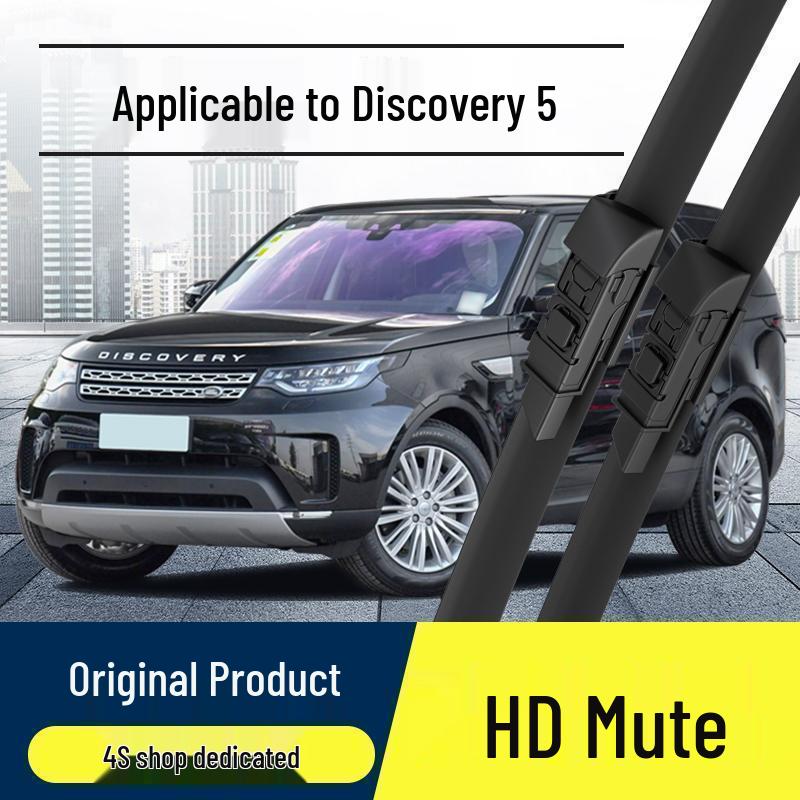 Discovery 5 Frameless Front Wiper Blades: Original High-Definition Rubber, Silent Operation