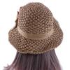 Casual Unique Anti-UV Sun Hat Matching Solid Color Bow Bucket Hats Shading Hat Korean Style Cap Seaside Straw Hat Women Sun Hat