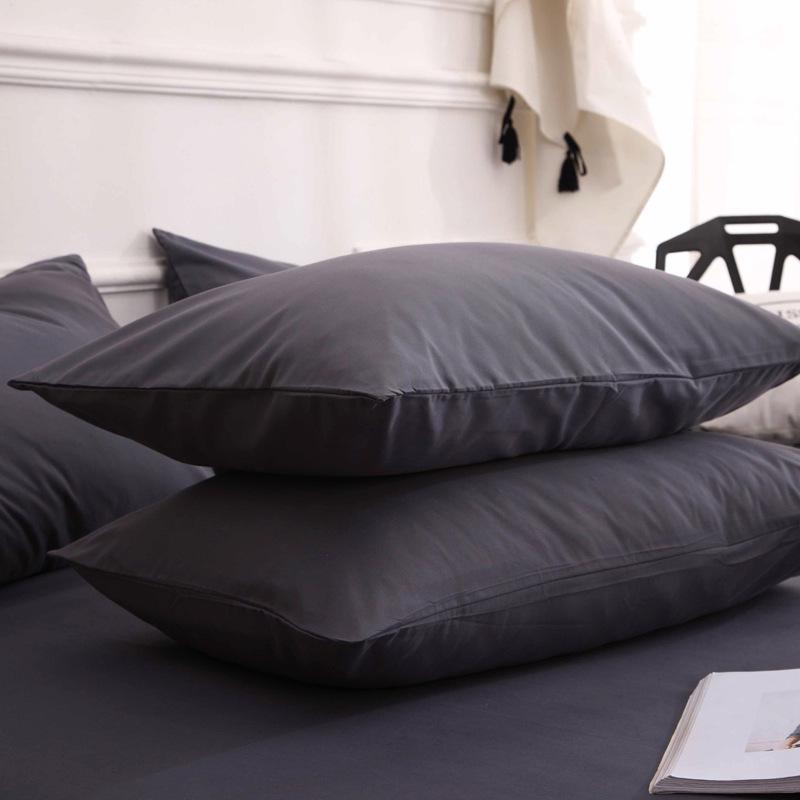 Наволочки в скандинавском стиле однотонные 47x74 см (Пара) для домашнего текстиля