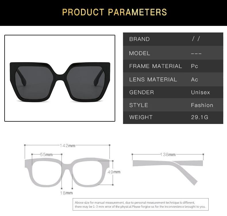 Трендовые зеркальные квадратные солнцезащитные очки женские мужские градиентные классические с большой оправой дизайнерского бренда очки женские мужские