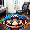 1pc Mario Party Office Round Area Rug, Indoor Mat Suitable For Office, Bedroom Living Room Home Decor, Room Deco,  Offic a0926211