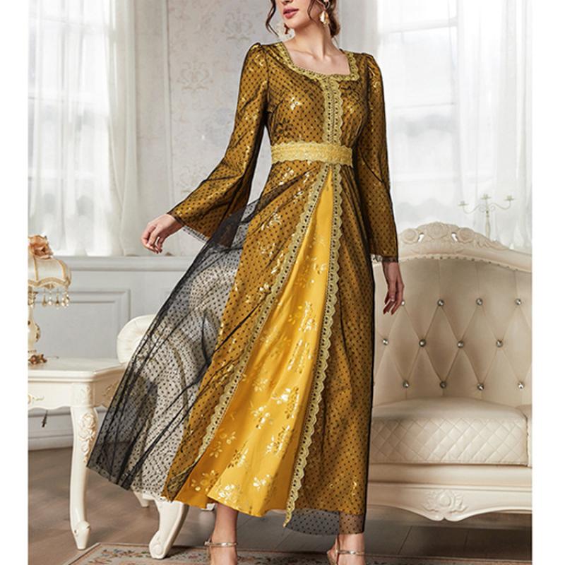 Mesh Dress Dubai Muslim Women's Wear