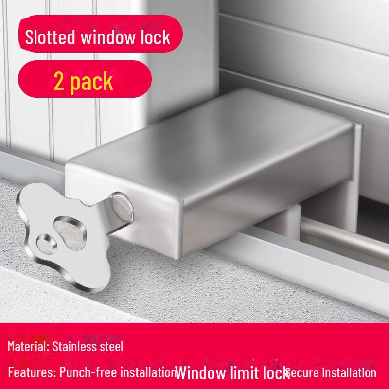 Замок безопасности для детей из алюминиевого сплава для раздвижных окон и дверей