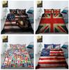 3D Digital Printed Bedding, National Flag Pattern, Bedroom Duvet Cover, Pillowcase, Single/double Bed, Full Size Home Decoration