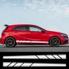 2 шт. Наклейки на пороги боковых дверей автомобиля для Mercedes-Benz AMG A45 A-Class, стиль гоночной полосы, виниловые ПВХ наклейки, аксессуары для декора авто