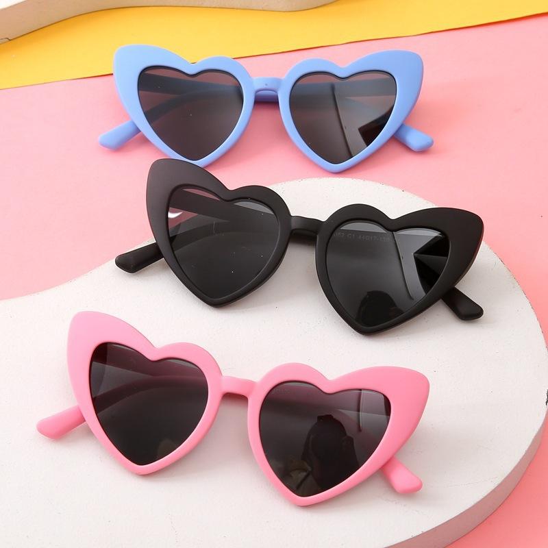 Small Glasses Children'S Love Small Frame Girls Sunglasses Baby Sunglasses Tide Travel Sunshades