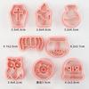 8Pcs Set Cartoon Halloween Biscuit Mould Halloween Cookie Cutting Mold Fondant Cookie Cutters Party Cake Decoration Baking Tools