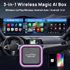 НОВЫЙ Android 14 Smart CarPlay Ai Box Беспроводной адаптер CarPlay Android Auto Для Netflix YouTube автомобильные интеллектуальные системы 5GWiFi