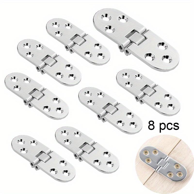 8pcs 180 Degree Right Angle Fixed Bracket Shelf Support Furniture Connector Brackets Corner Braces Stainless Steel Angle Code