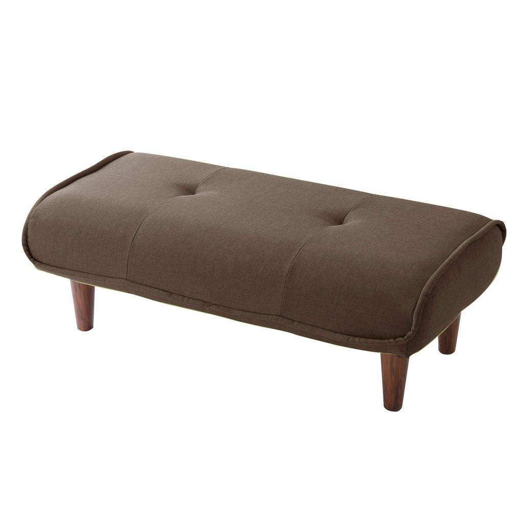 Cellutane Made In Japan Ottoman Stool with Waraku No Pocket Task High (cellutane) Footrest, Kiwami, 2-Seater, Coil, Brown, Resilience, A280p-582BR