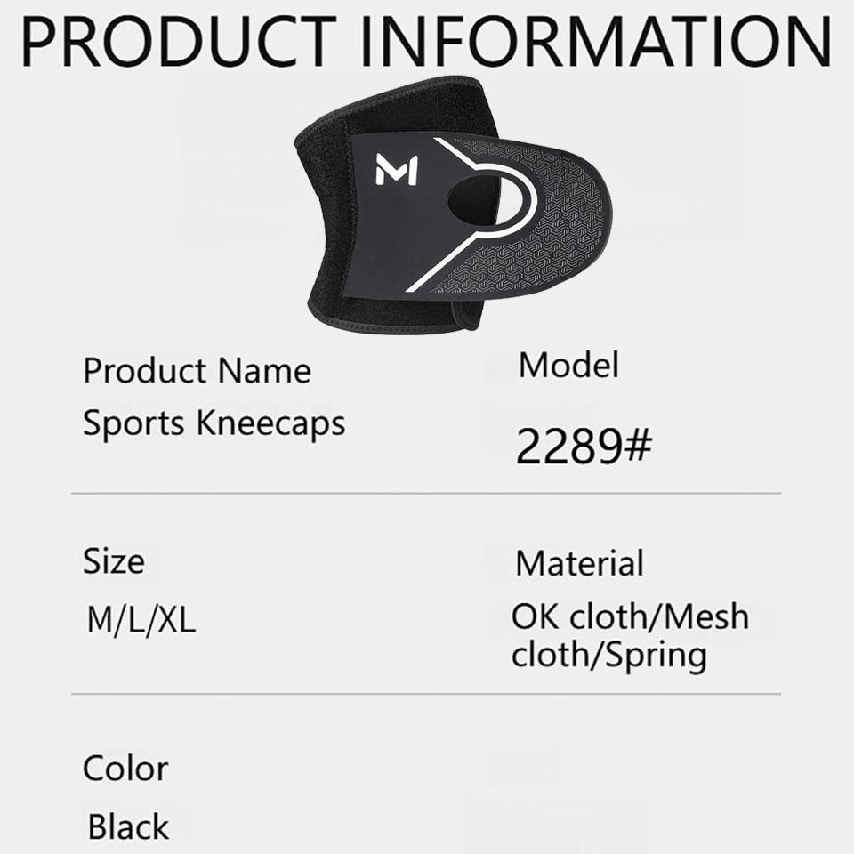 1Pcs Knee Pads Mountain Climbing Basketball Shock Absorption Spring Support Multiple Pressurization Light Thin Breathable