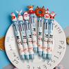 Decor Deer Elementary School Xmas Tree Christmas Ballpoint Pen Santa Claus Stationery Six Color Pen