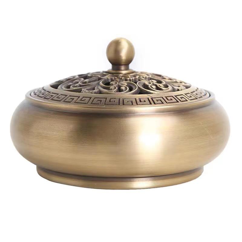 Латунная курильница с плоским дном Jinlian для домашнего и внутреннего использования