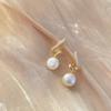1 Pair Shining Pearl Earrings Women Pearl Earrings Jewelry
