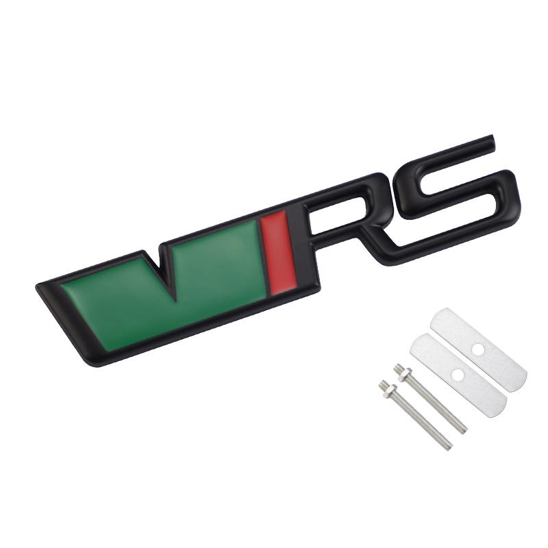 LKPP1 Car Front Grille Trunk Sticker VRS Emblem Badge Decal Accessories For Skoda Octavia Kodiaq Enyaq iV Kamiq Scala Superb Vision RS
