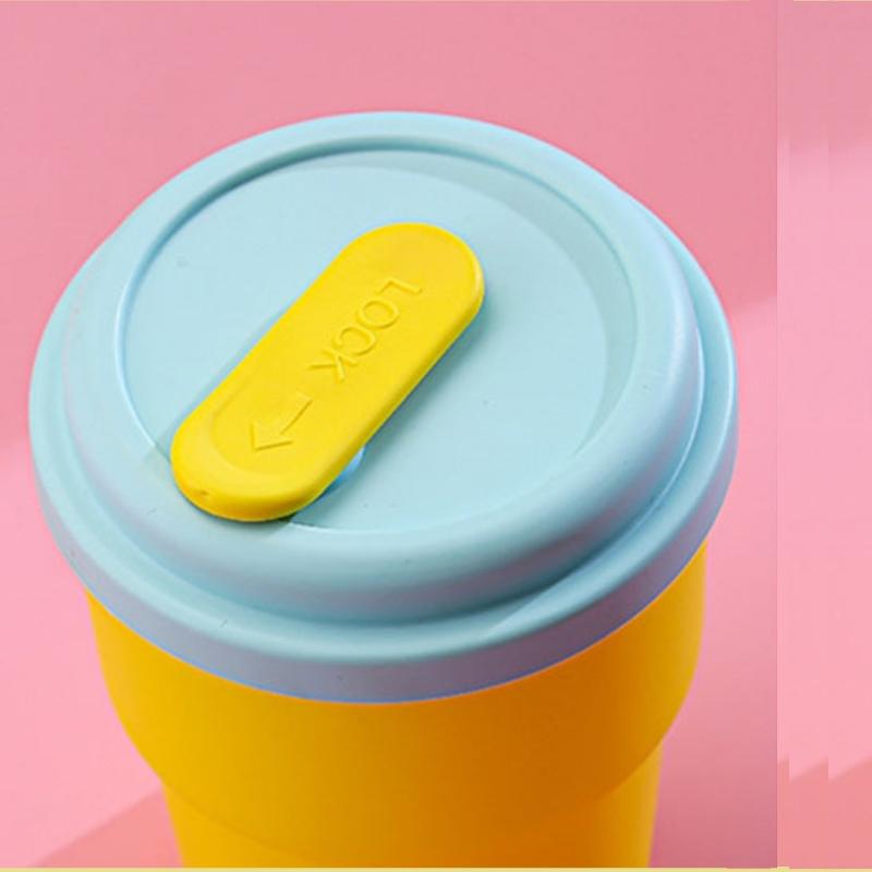 380Ml Water Bottle Silicone Straw Cup Drinking Cup Household Drinking Water Milk Cup Anti-Fall High Temperature Coffee Net