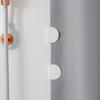 4Pcs Shower Curtain Clips Windproof Self Adhesive Easy Installation Shower Splash Guard Curtain Holders Bathroom Supplies