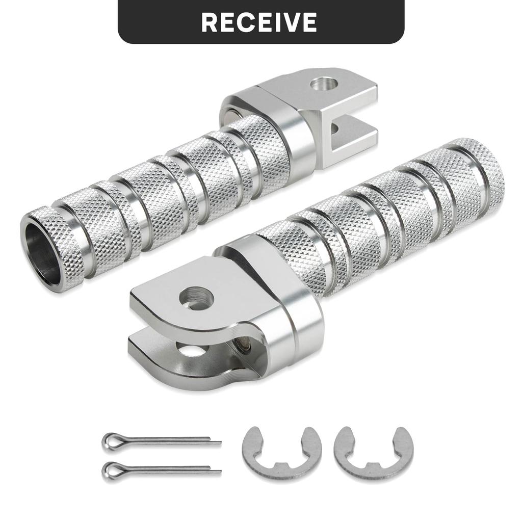 Подножка для мотоцикла, передняя педаль, нескользящая, серебристого цвета, подножка Совместимые модели Honda